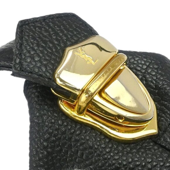 Yves Saint Laurent Black Leather Handbag 136228 - Picture 6 of 15